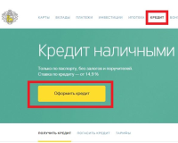 Заявка на кредит онлайн в Тинькофф Банке